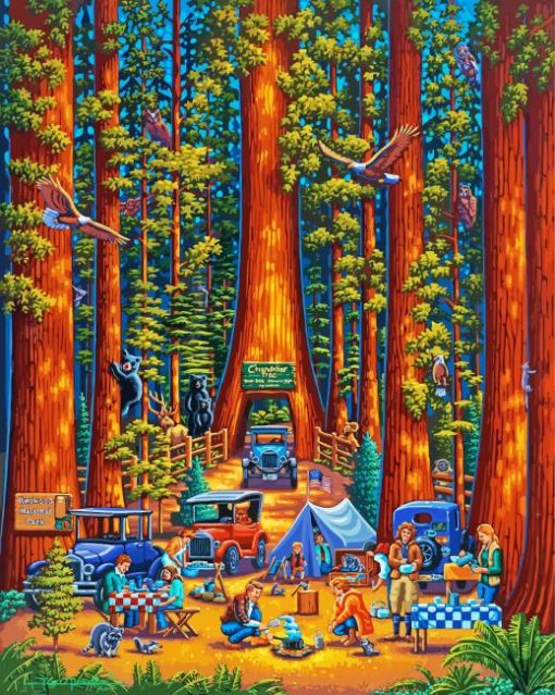 Redwood National Park Paint by numbers