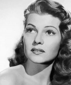 Rita Hayworth paint by numbers