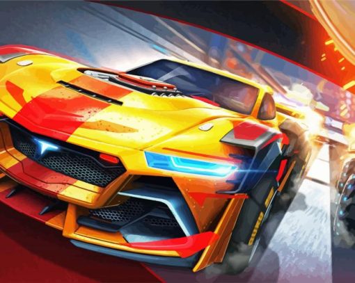 Rocket League Cars paint by numbers