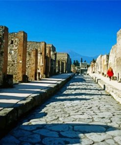 Ruins of Pompeii paint by numbers