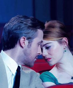 Ryan Gosling And Emma Stone La La Land paint by numbers