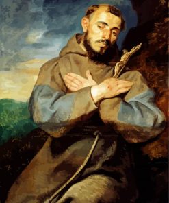 Saint Francis paint by numbers