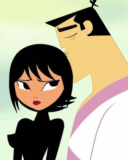 Samurai Jack And Ashi paint by numbers