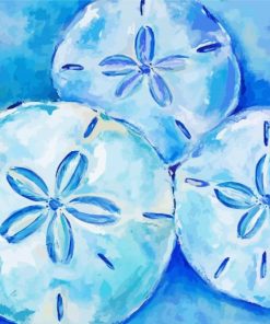 Sand dollars art paint by numbers