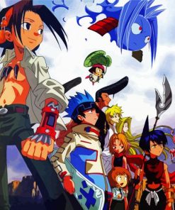 Shaman King Manga Anime paint by numbers