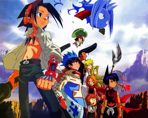 Shaman King Manga Anime paint by numbers