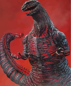 Shin Godzilla Monster paint by numbers