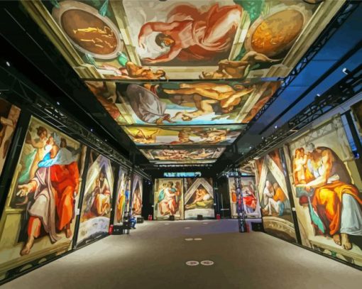 Sistine Chapel Exhibition paint by numbers