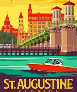 St augustine florida poster paint by number