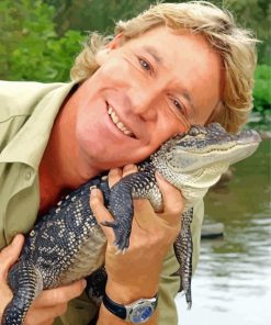 Steve Irwin paint by numbers