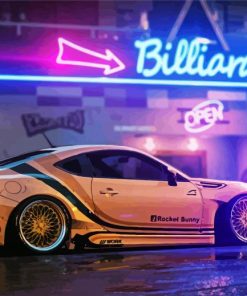 Subaru Impreza BRZ paint by numbers
