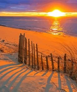 Sunset Beach Cape Cod paint by numbers