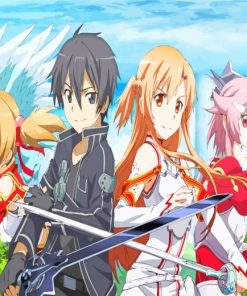 Sword Art Online Characters paint by numbers