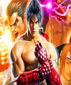 Tekken Game paint by numbers