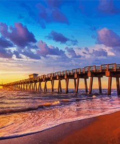 The Famous Pier Of Venice Florida paint by numbers