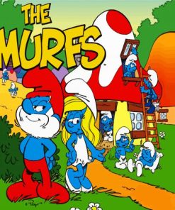 The Smurfs Adventure paint by numbers