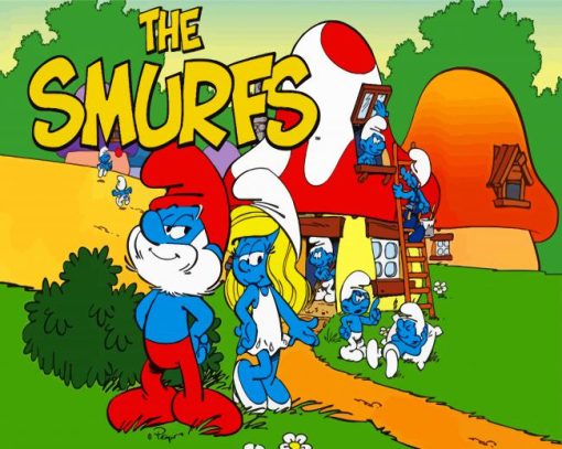 The Smurfs Adventure paint by numbers