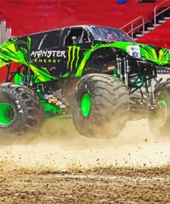 The Race Monster Truck paint by numbers