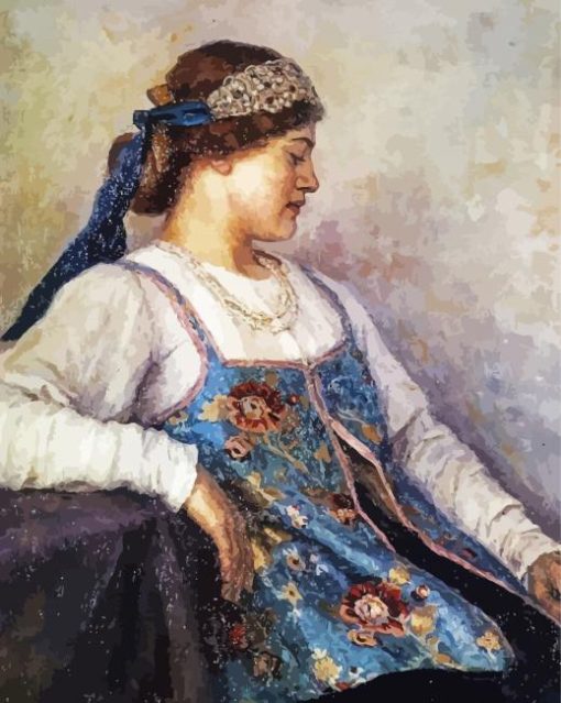 Ukrainian Young Girl Paint by numbers