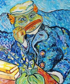 Van Gogh Frog paint by numbers