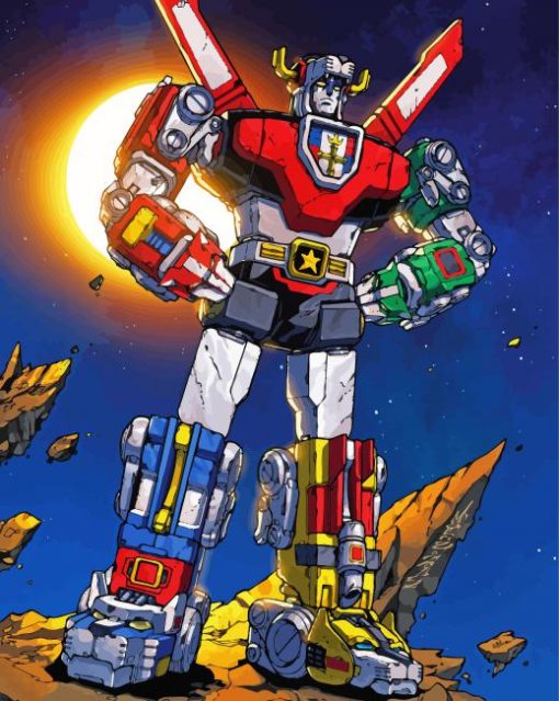 Voltron Defender Of The Universe paint by numbers