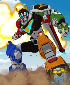 Voltron Robot paint by numbers