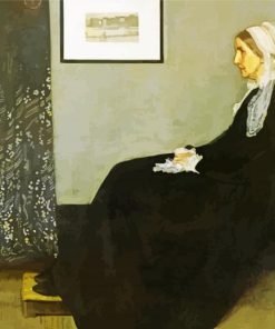 Whistlers Mother paint by numbers