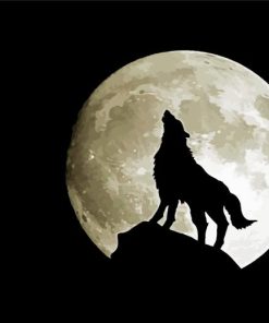 Wolf Moon Art paint by numbers