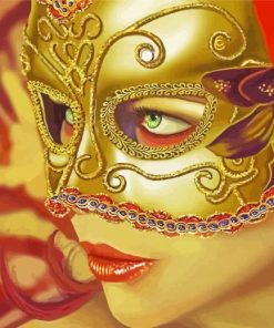 Woman In Mask paint by numbers