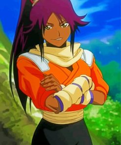 Yoruichi Shihouin paint by numbers