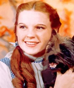 Young Judy Garland Smiling paint by numbers