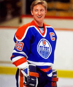 Young Wayne Gretzky paint by numbers