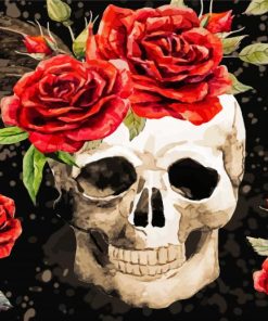 Skull And Roses paint by numbers