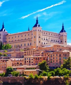 Alcazar Of Toledo Spain paint by numbers