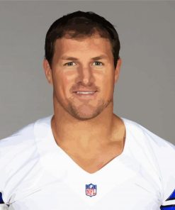 American Football Player Jason Witten paint by numbers