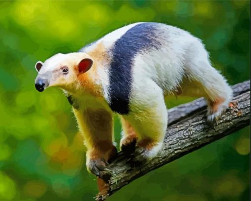 Anteater Tamandua paint by numbers