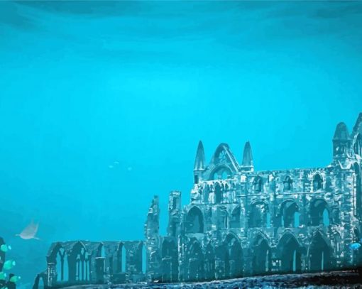 Atlantis City Under The Sea paint by numbers