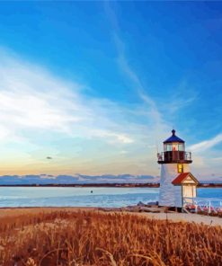 Brant Point Lighthouse Cape Cod paint by numbers