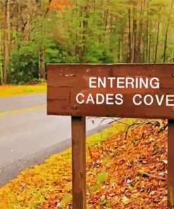 Cades Cove Entering paint by numbers