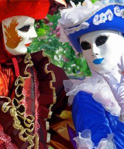 Carnival Of Venice Mardi Gras paint by numbers