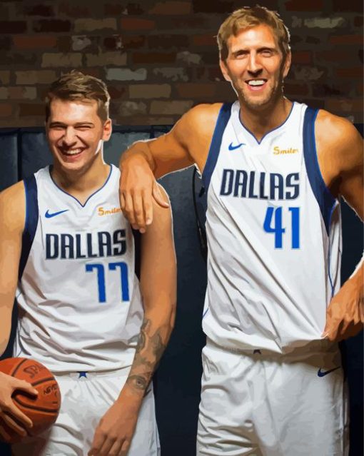 Dallas Mavericks American Basketball Team paint by numbers