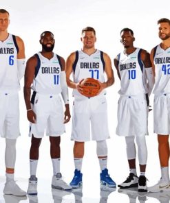 Dallas Mavericks Players paint by numbers