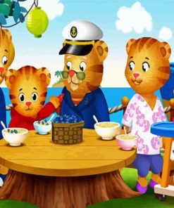 Daniel Tiger Family paint by numbers