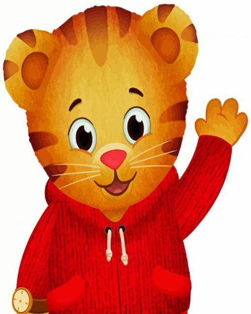 Daniel Tiger paint by numbers