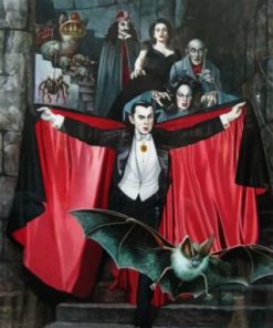 Dracula Family paint by numbers