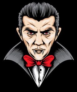 Dracula Illustration paint by numbers