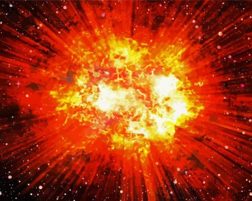 Explosion paint by numbers