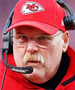 footbal coach Andy reid paint by numbers