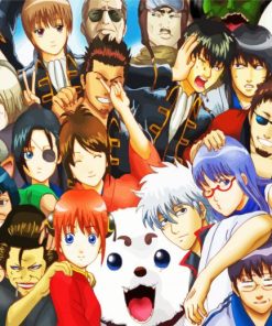 Gintama Anime Characters paint by numbers