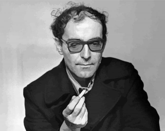 Godard Portrait paint by numbers